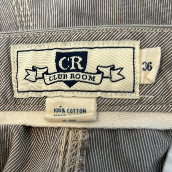 Club Room men’s blue and white striped shorts size 36 - Picture 7 of 7